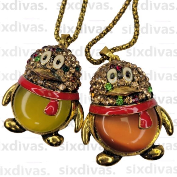 Bird Pendant Necklace Statement Necklace Long Sweater Necklace - Picture 11 of 12